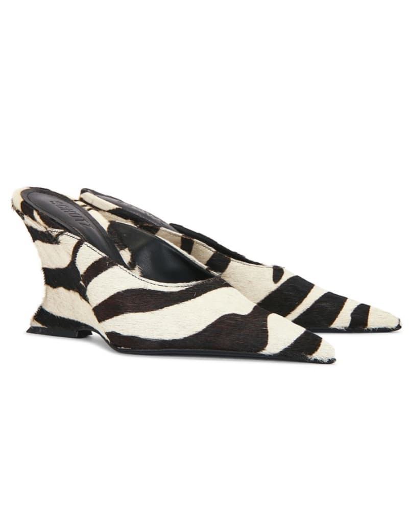 Sienna Mule Pump In Zebra  - Image 1