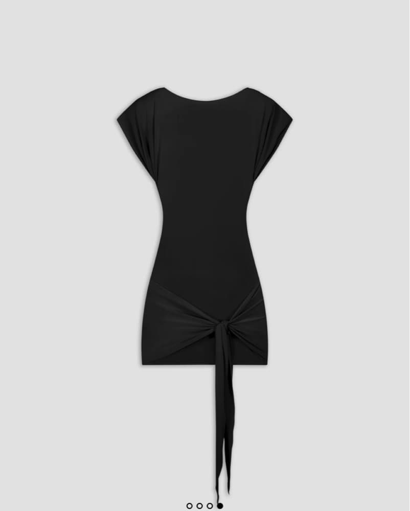 Nuovo Vintage Black Mini Dress - Image 4