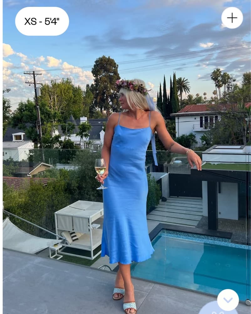 Djerf Avenue Dream Dress In Sky - Image 2