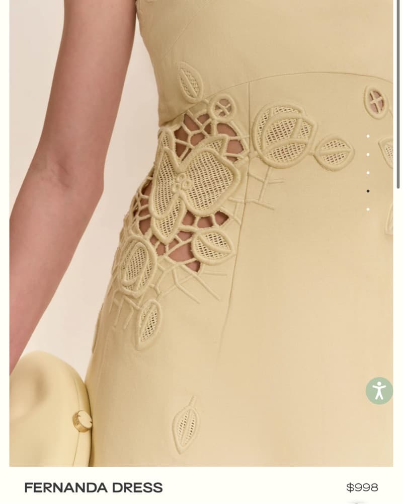 Cult Gaia Yellow Midi Dress - Image 4