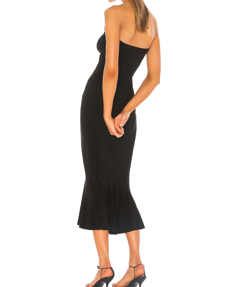 Norma Kamali Strapless Fishtail Dress - Image 3