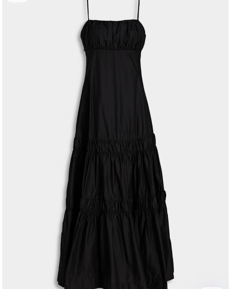 NICHOLAS Gathered Poplin Maxi Dress - Image 4