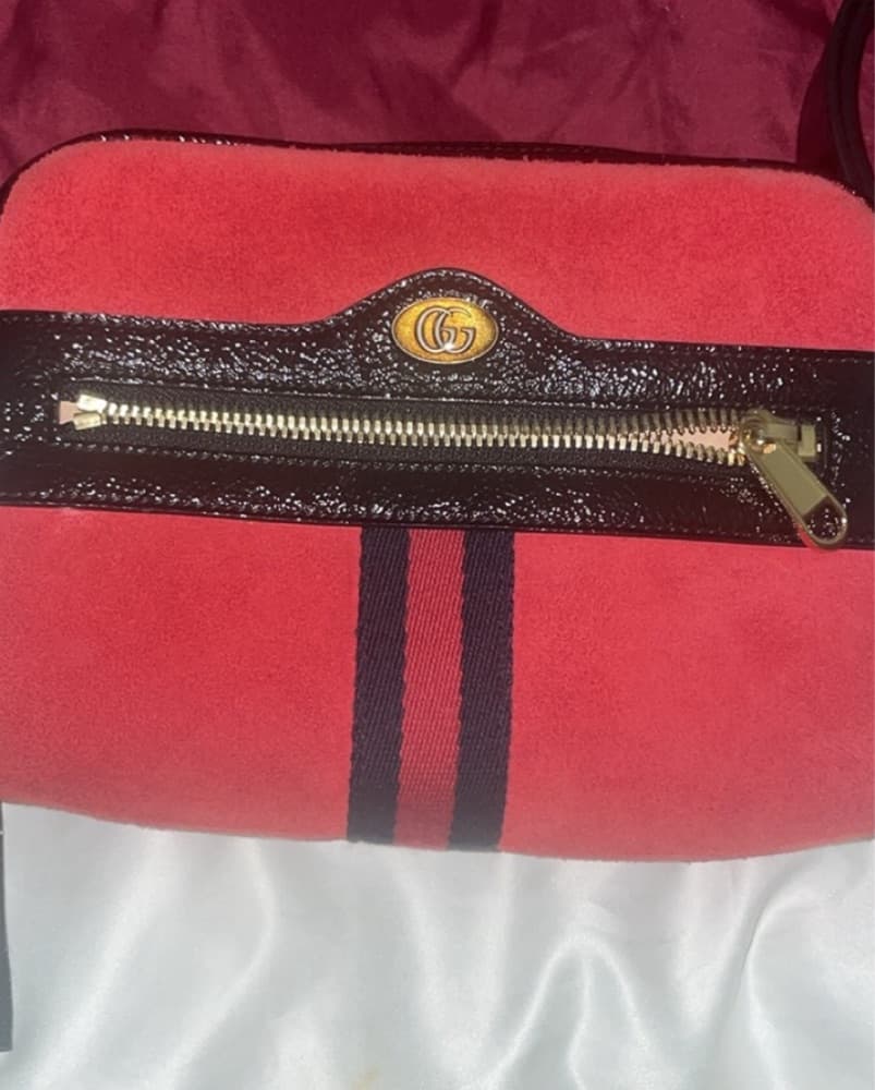 Gucci Small Suede Ophidia Belt Bag - Image 6