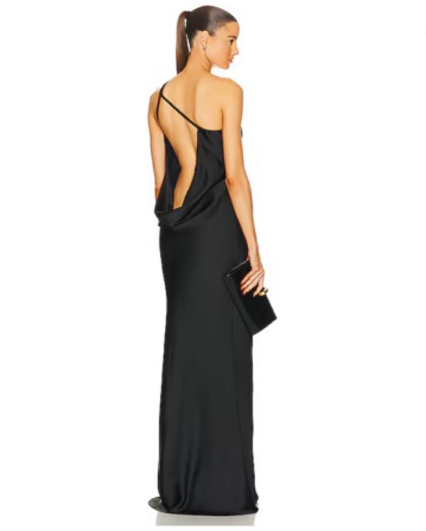 NORMA KAMALI One Shoulder Bias Gown - Image 2