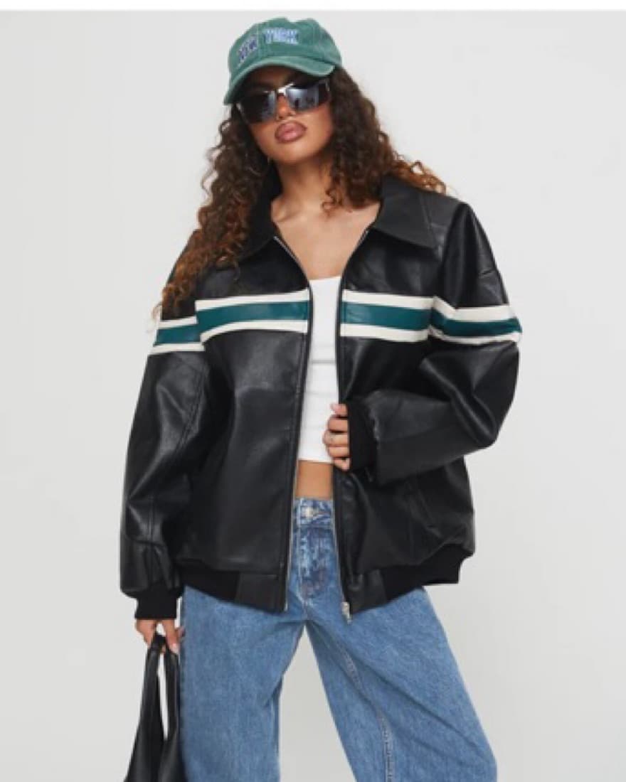 Princess Polly Faux Leather Jacket - Image 1