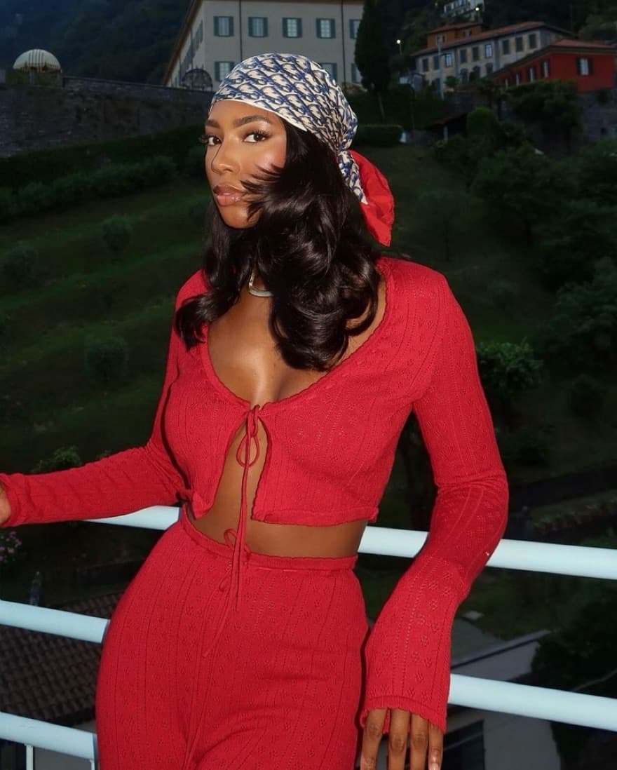 House Of Cb Cherry Knit Top - Image 1