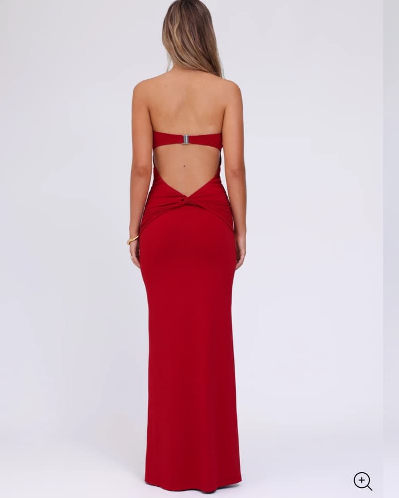 Tiger Mist Long Red Dress - Image 3