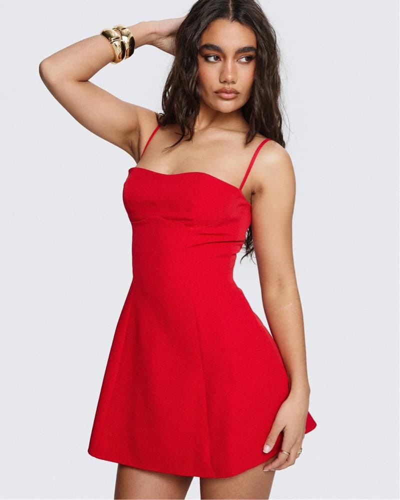 Red Mini Dress - Image 2
