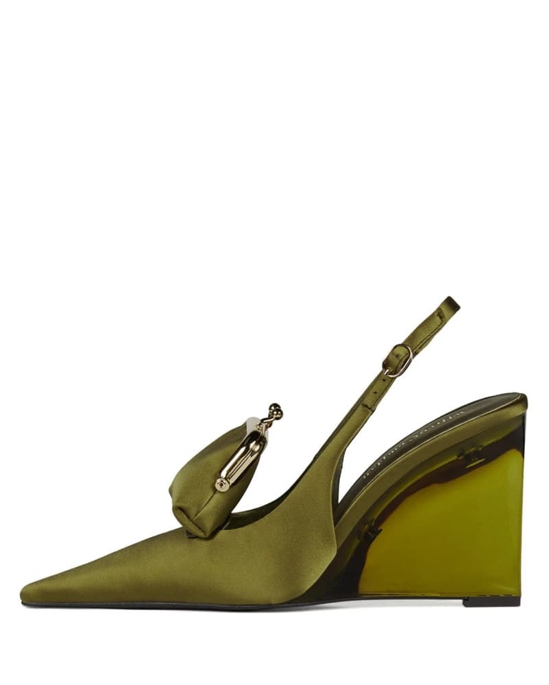 PAY-ME Satin Coin Purse Pointed Toe Heel - Image 2