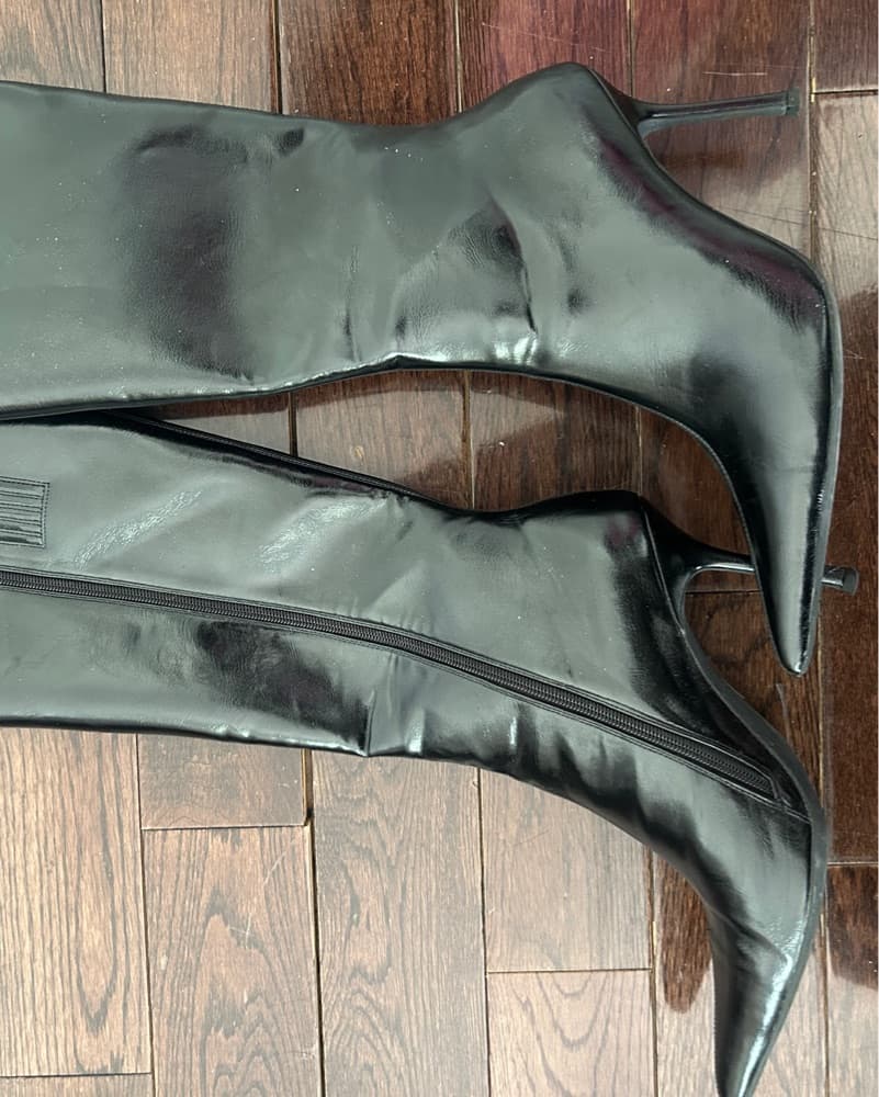 Jeffrey Campbell Black Leather boots - Image 4