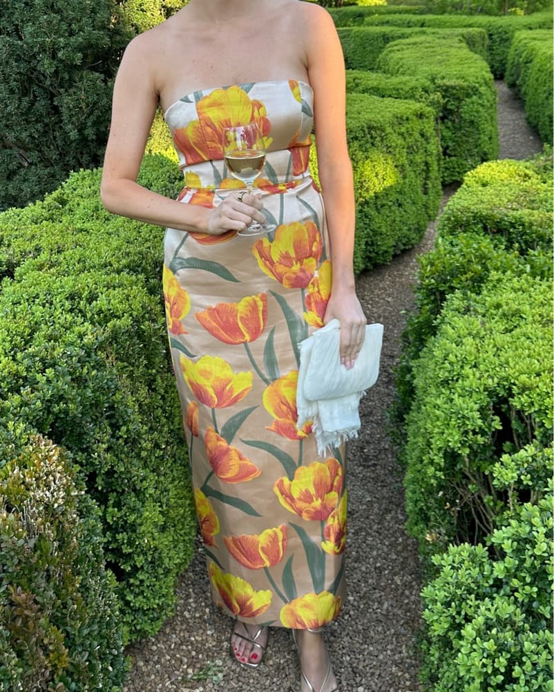 Milly Orion Tulip Jacquard Dress - Image 4