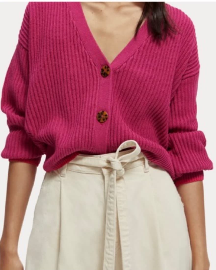 Scotch And Soda Magenta Cardigan - Image 2