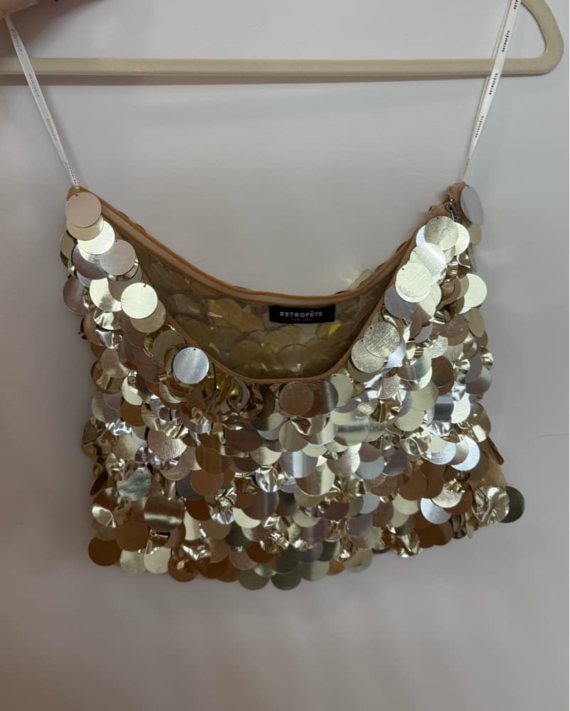 Retrofete Sample Strapless Sequin Top - Image 1