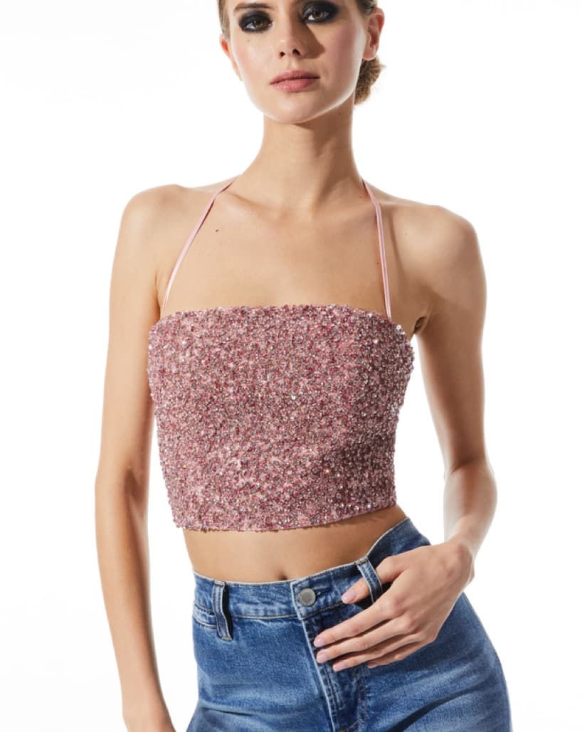 Rhinestone Alice&Olivia Bustier - Image 1