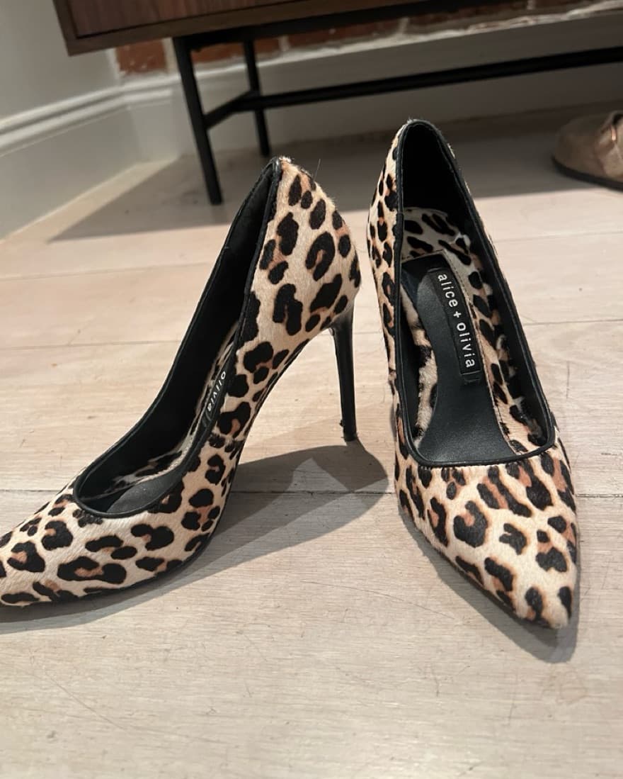 Alice+Olivia Leopard Pumps - Image 2