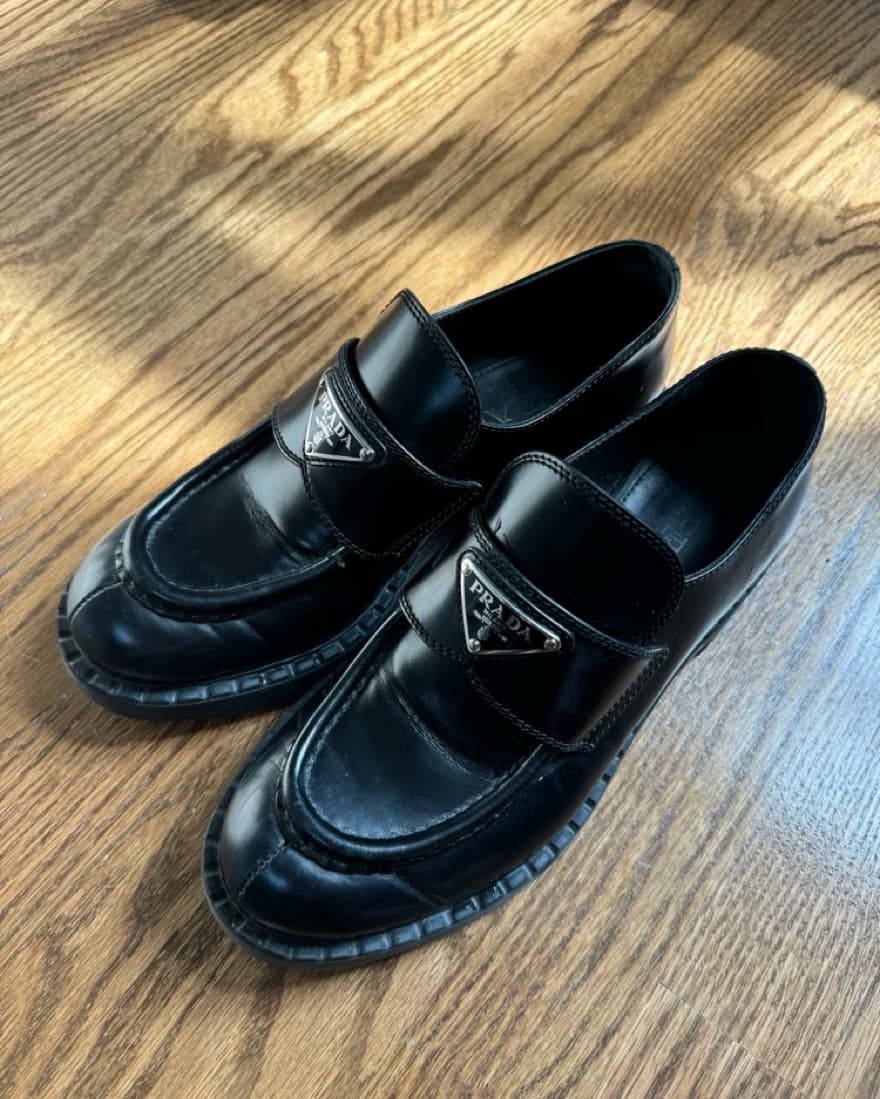 Prada Leather Loafers - Image 2