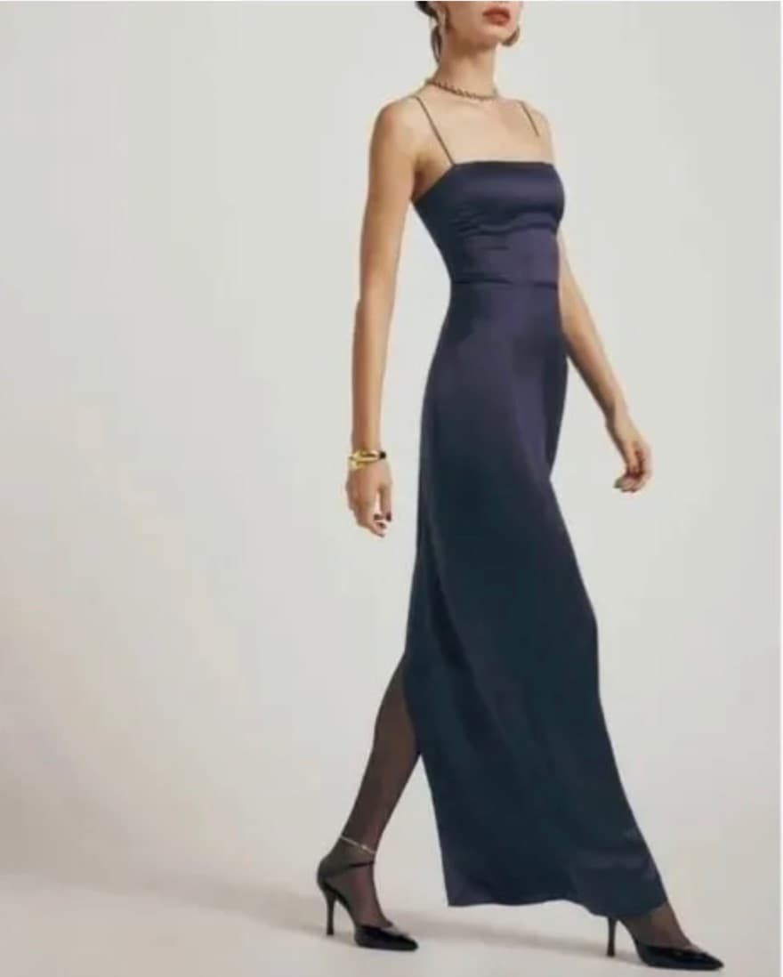 Reformation Franki Silk Dress - Image 3