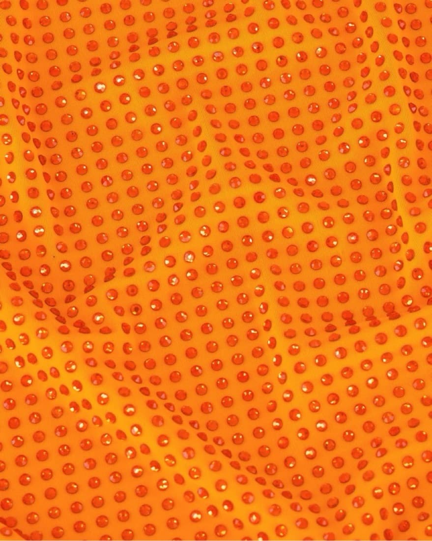 Orange Diamante Maxi Dress - Image 6