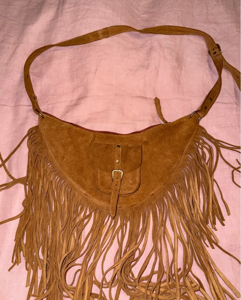 Leather fringe Bag  - Image 2