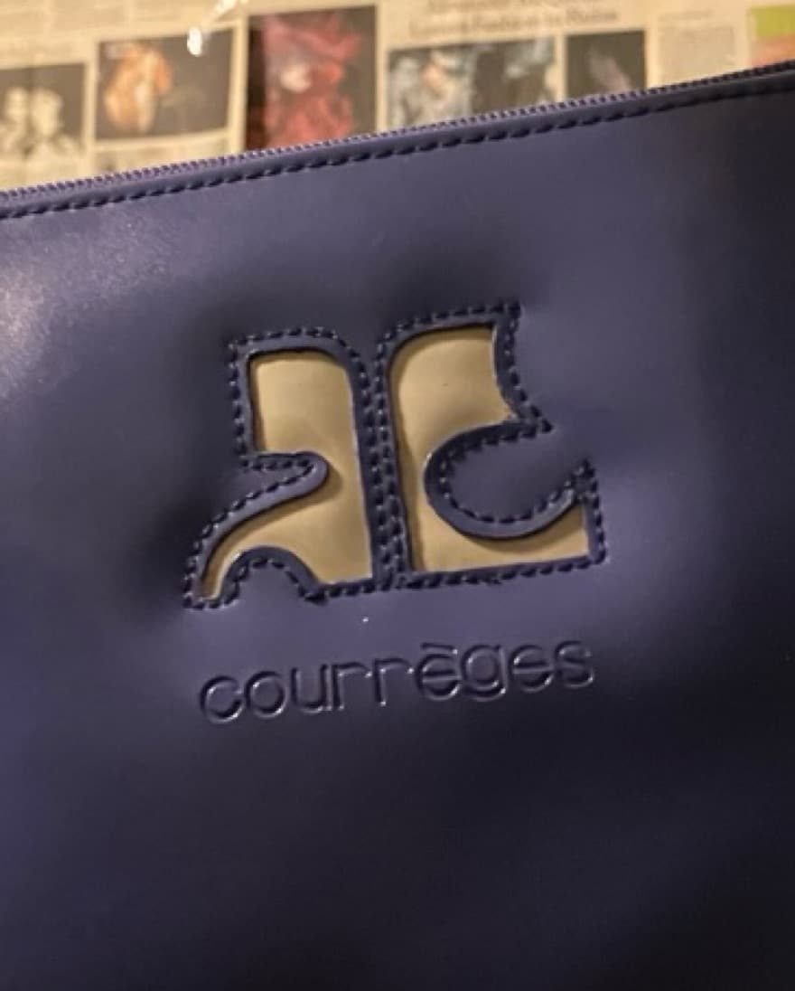 Courreges Y2K Purple Logo Bag - Image 3
