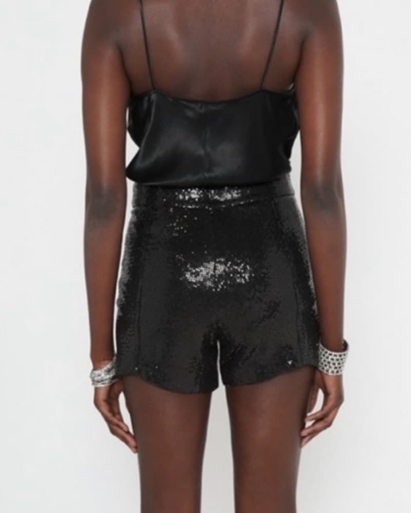 Zara Sequin Fluid High-waist Shorts - Image 3
