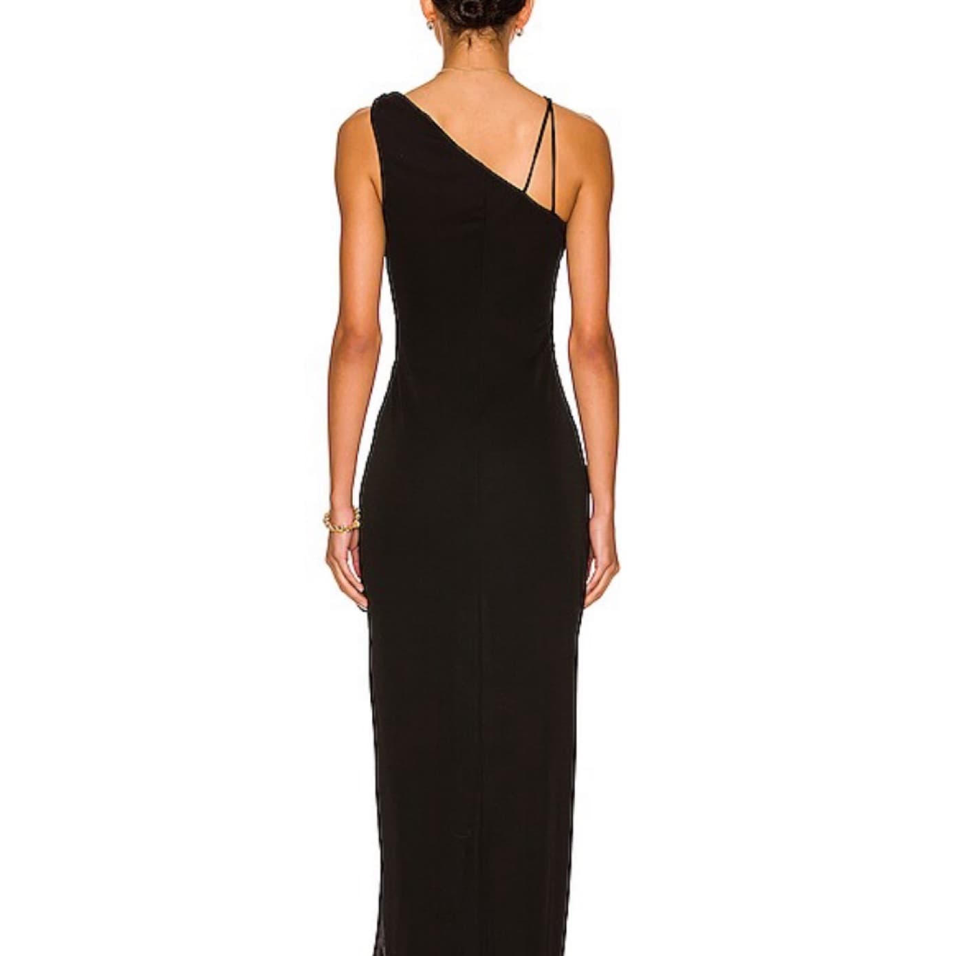 Nicholas One Shoulder Black Dress - Image 3