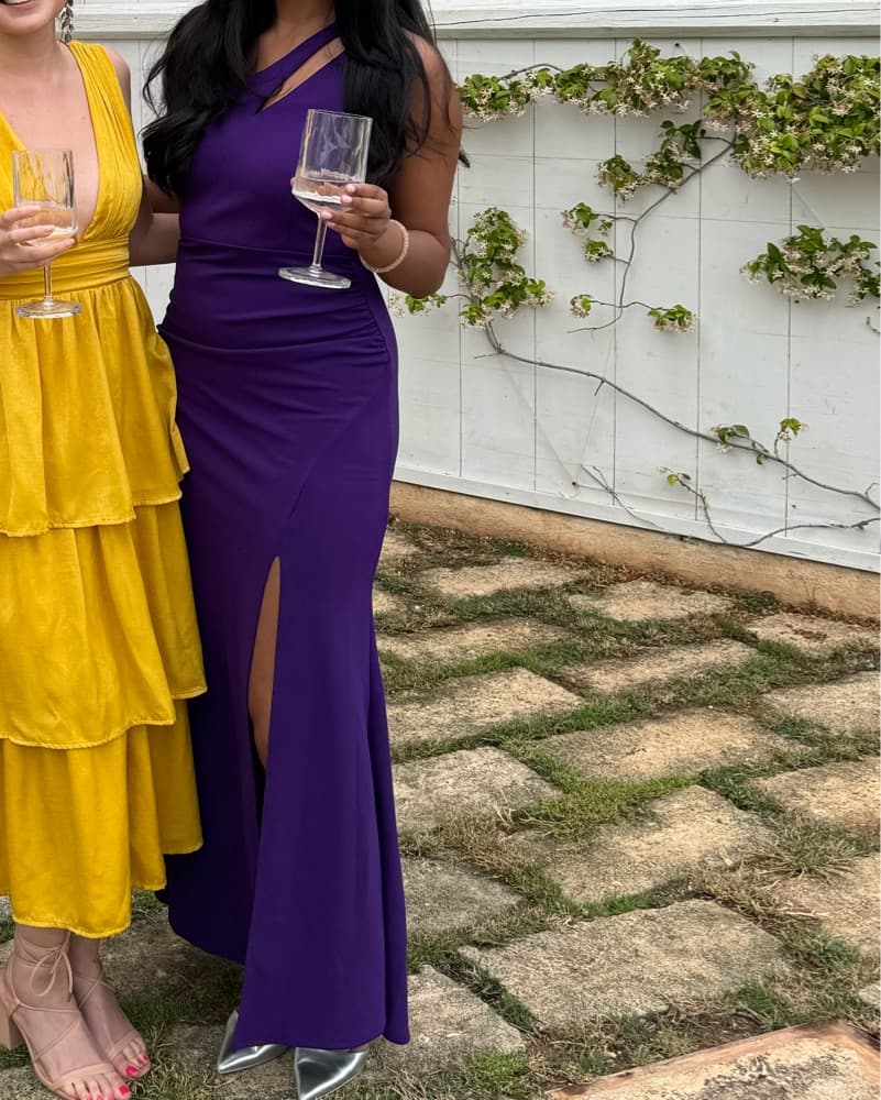 Elegant Purple Maxi Formal Dress - Image 1
