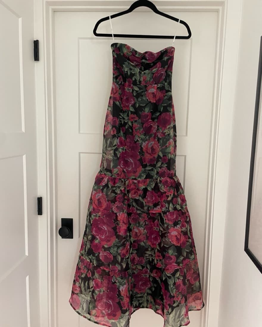Lulus Floral Mermaid Dress  - Image 1
