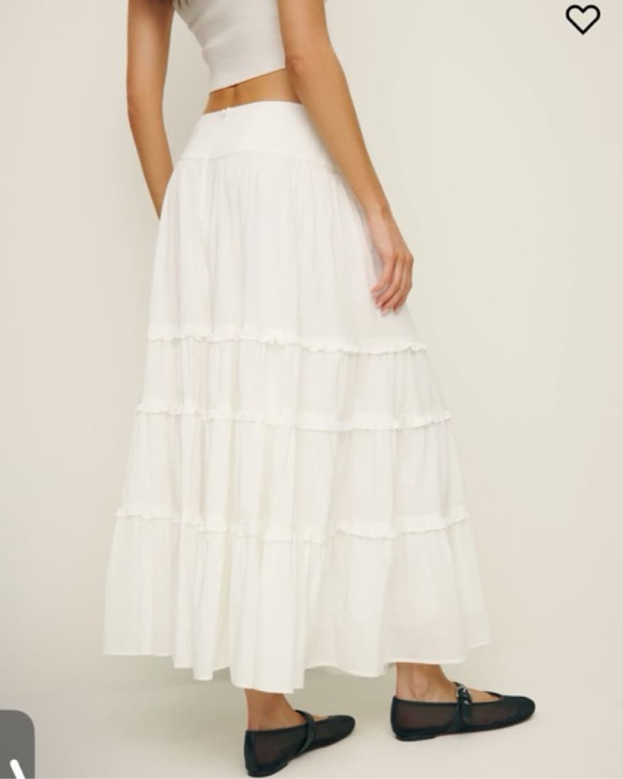 Reformation White Maxi Skirt - Image 2