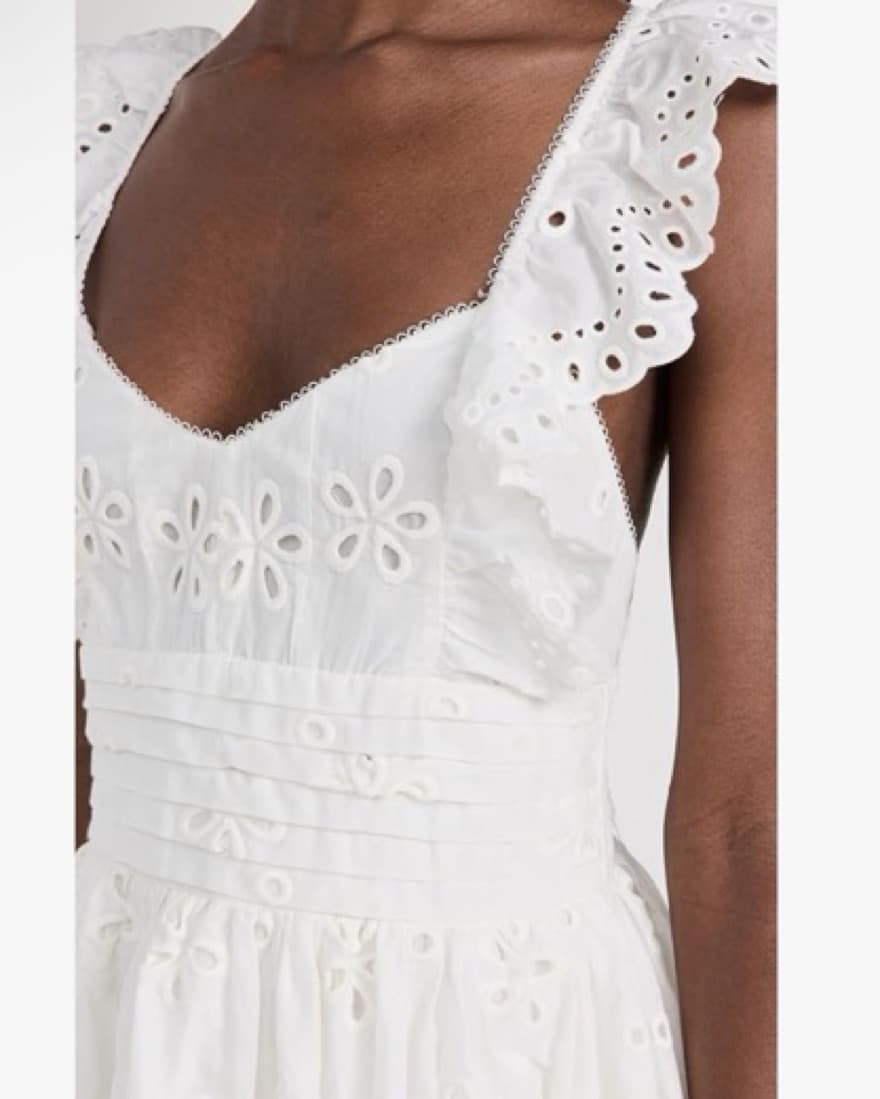 For Love And Lemons Cotton Eyelet Dress - Image 5