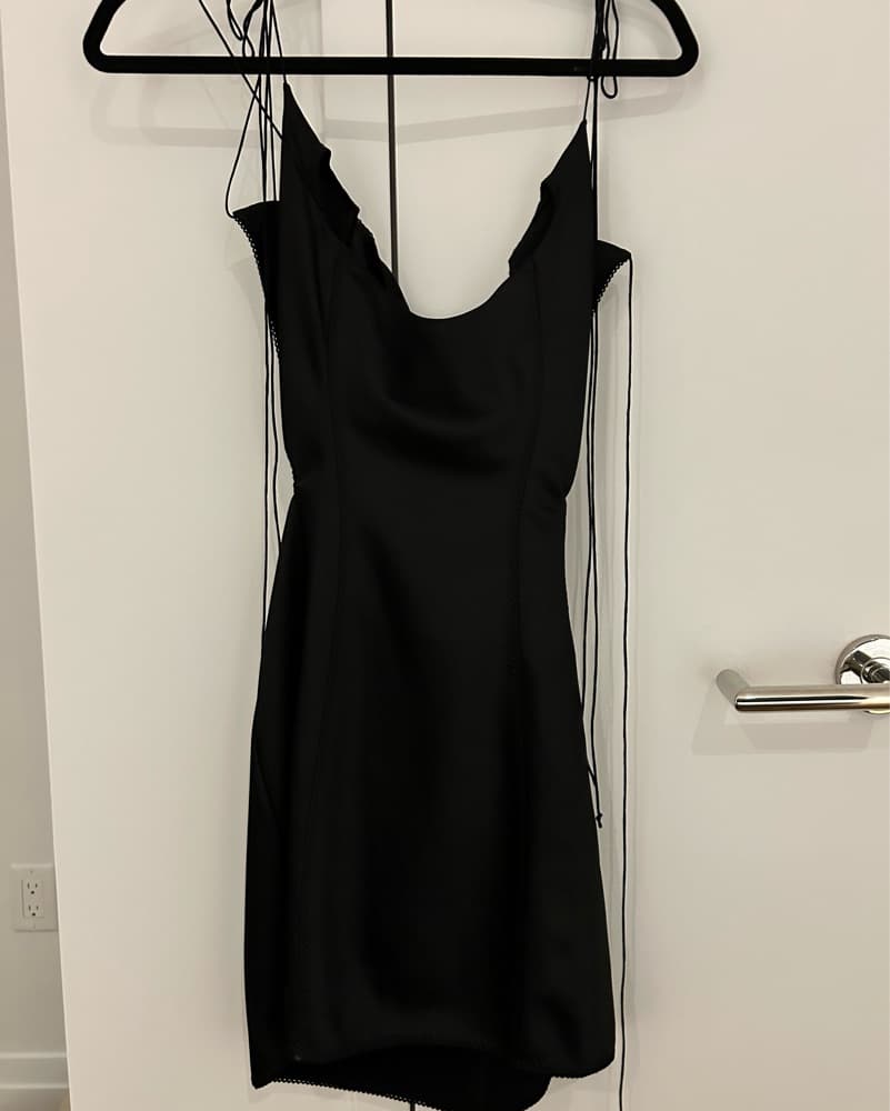 Anna October Black Vivienne Mini Dress - Image 4
