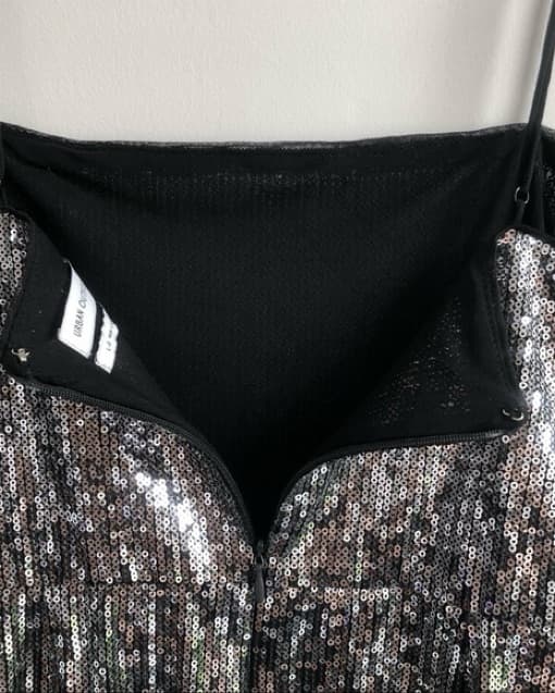 Urban Outfitters silver sequin Dress - Image 4