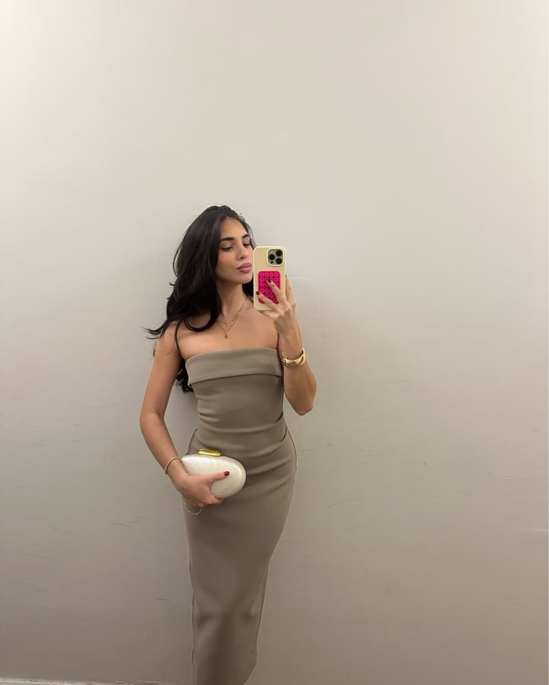 Aritizia Taupe Dress - Image 3