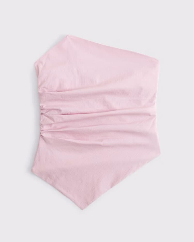 Asymmetrical Strapless Pink Top Unworn - Image 1