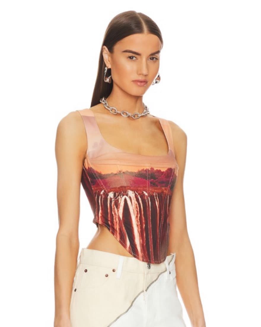 MIAOU Pink And Orange Corset - Image 2