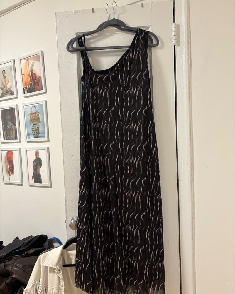 Zebra Print Long Dress - Image 1