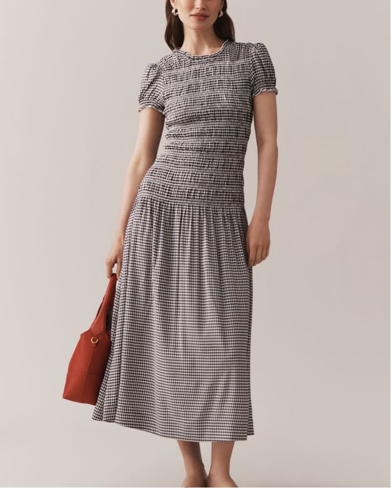 Reformation Gingham Dress  - Image 3