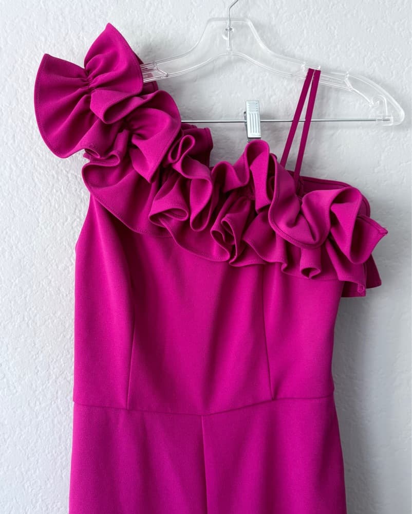 Adrianna Papell 2 One-Shoulder Jumpsuit - Image 3