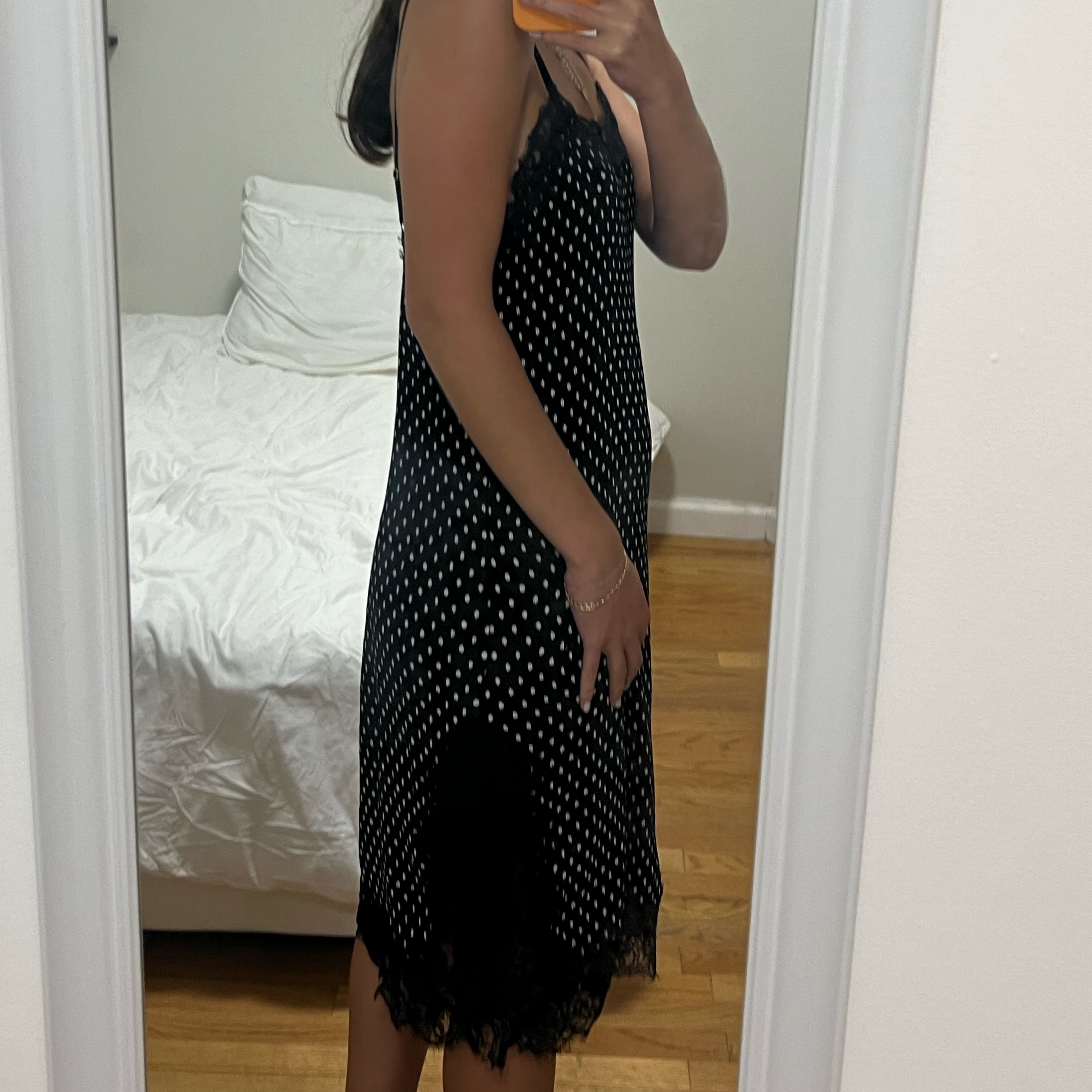 Polka Dot Free People Midi Dress - Image 5