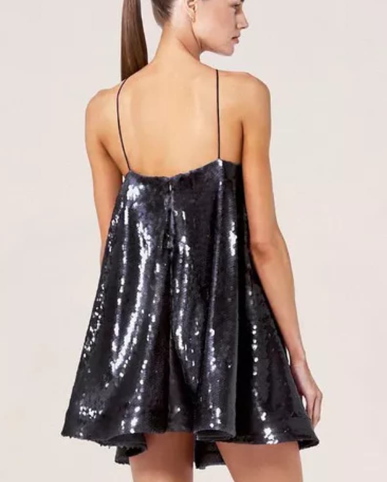 Fun Black Mini Dress - Image 3