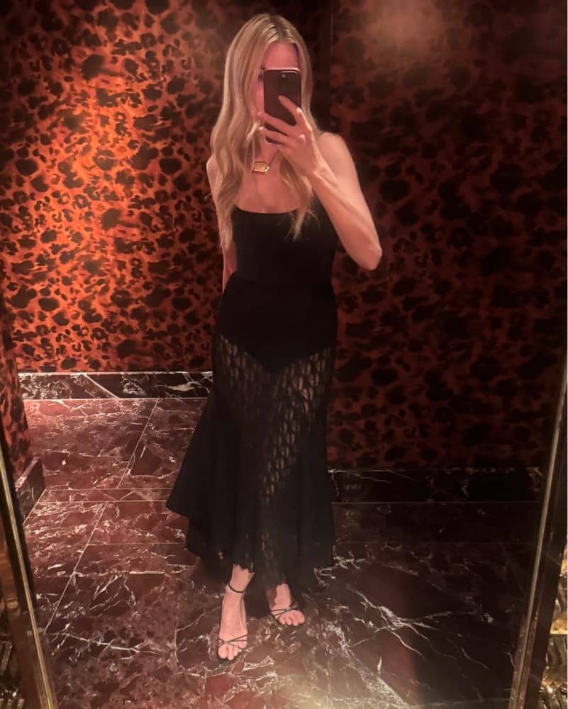 A-line Long Lace Skirt  - Image 3