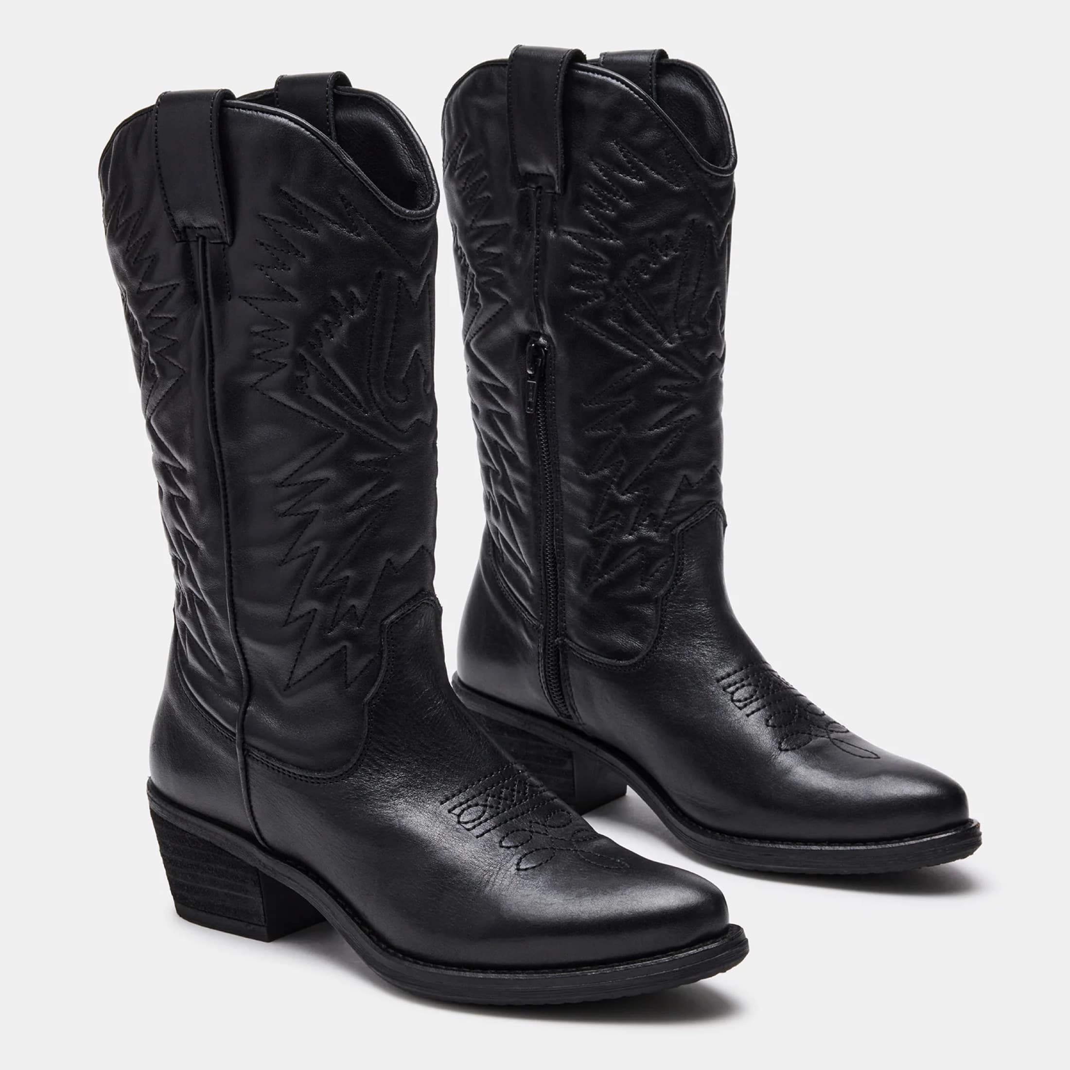 Black Cowboy Boots - Image 2