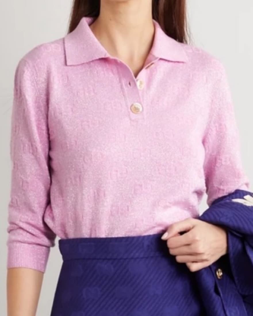 Gucci Metallic Polo - Image 1