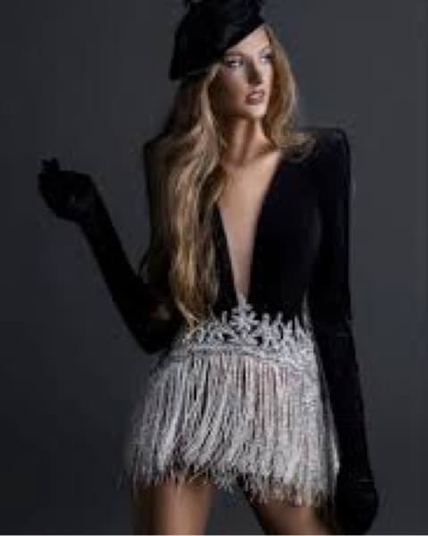 Glamorous Fringe Cocktail Dress - Image 2