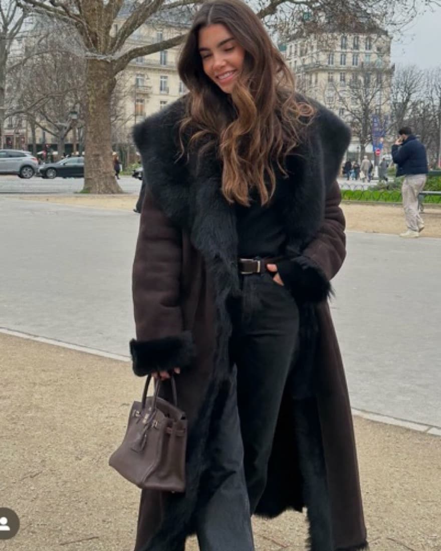 Nour Hammour reversible Shearling Coat😍 - Image 6