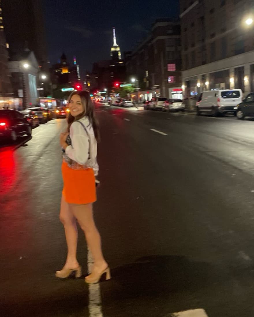 Zara Orange Skirt - Image 2