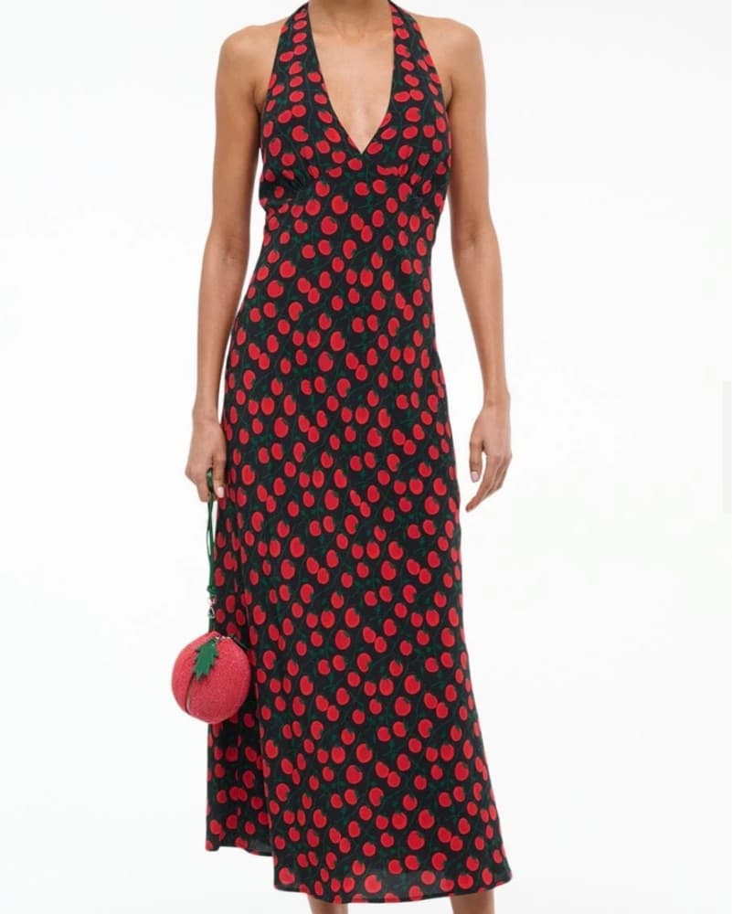 Staud Lucca Halter Dress - Image 1