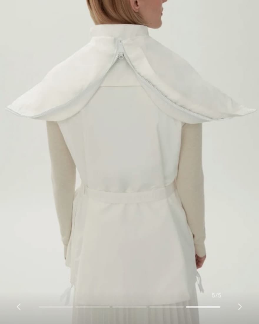 Canada Goose White Vest - Image 3