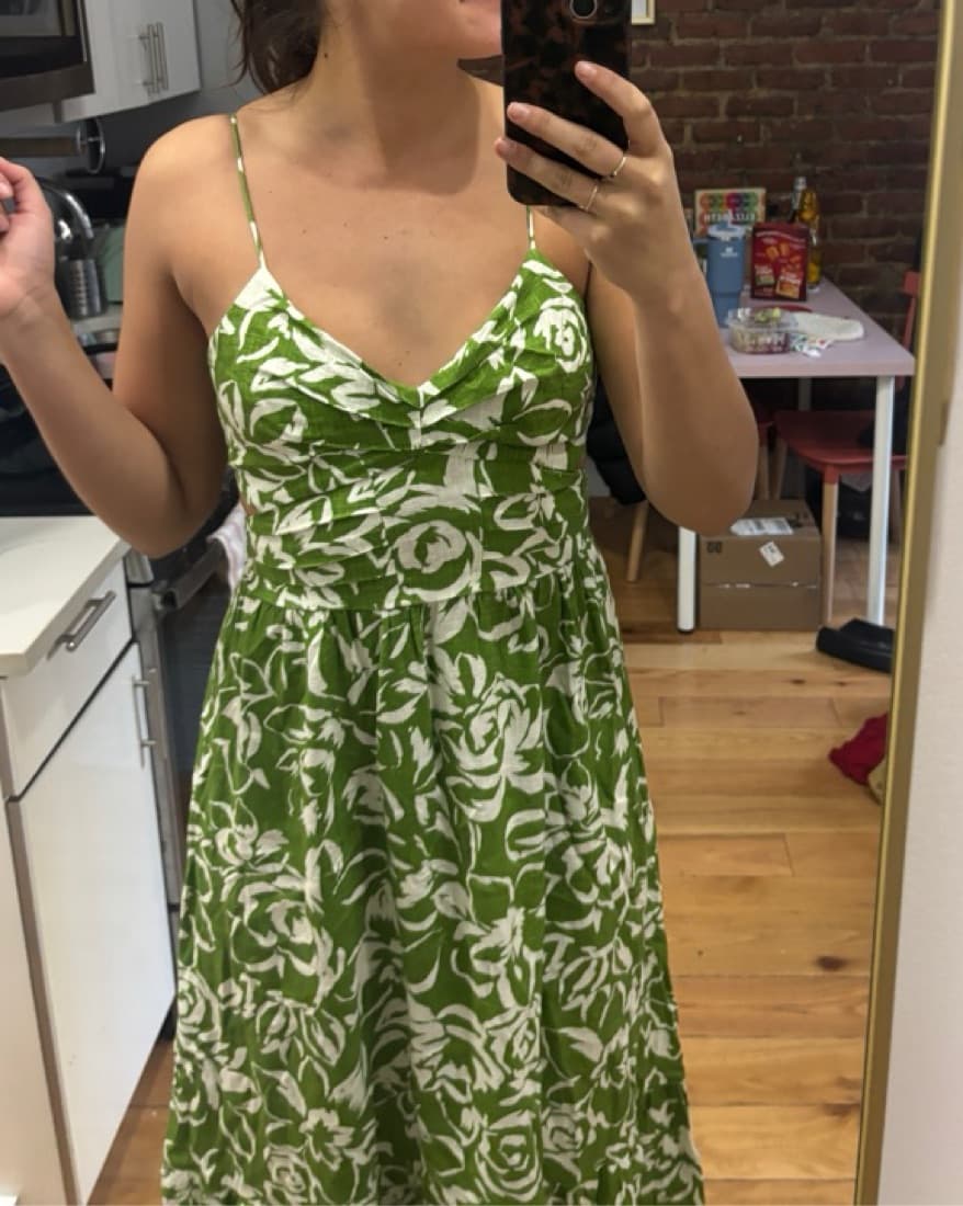 Girly Floral Midi Dress - Image 3
