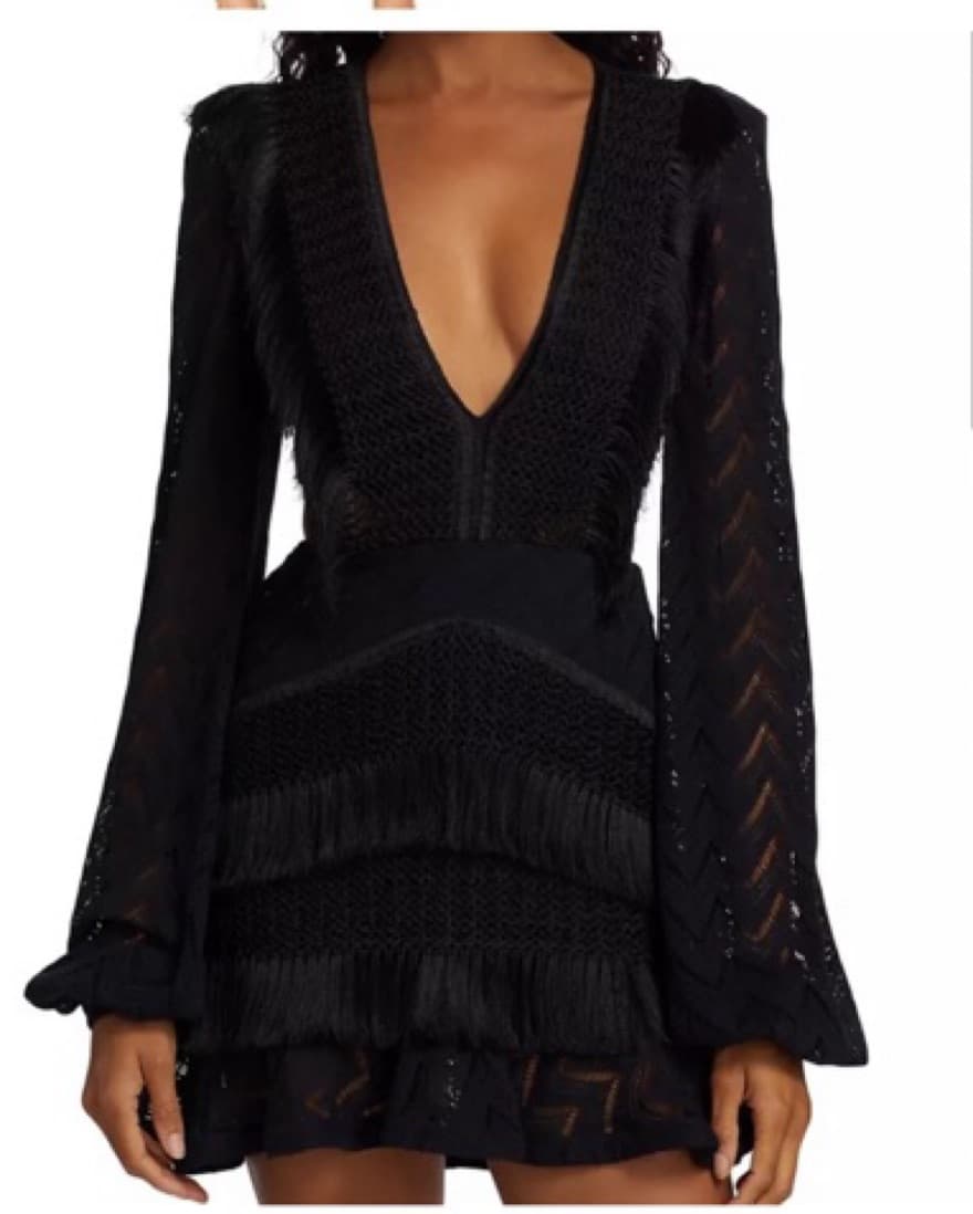 PatBo Fringe Mini Dress - Image 2